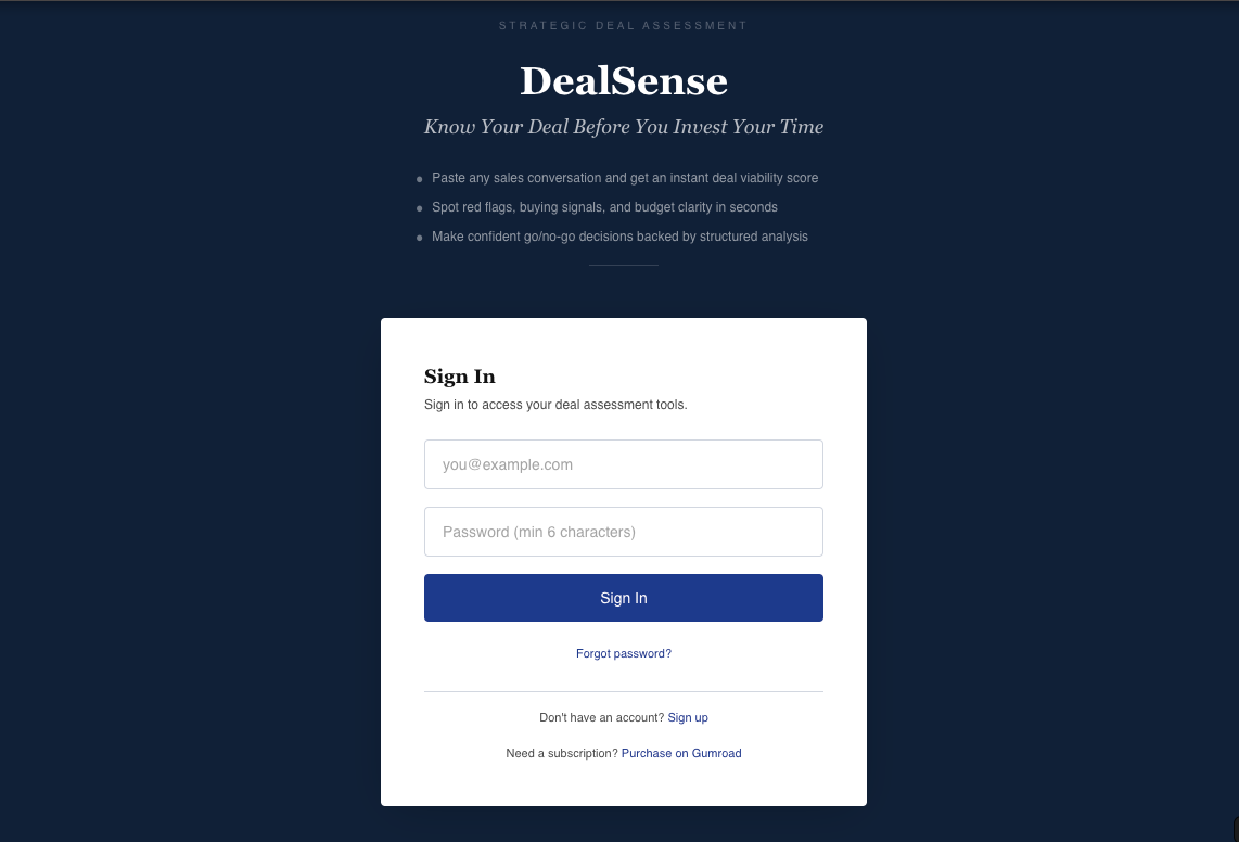 dealsense app